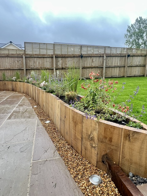 Planter constructed with French Oak