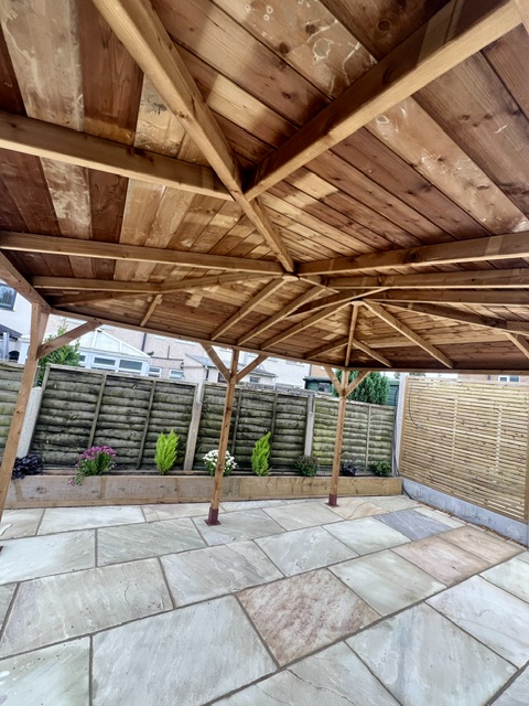 Fabulous pergola over sandstone terrace Fabulous pergola over sandstone terrace