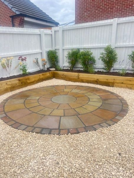 Indian sandstone circle in Raj Blend