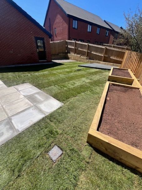 sleeper beds & new lawn