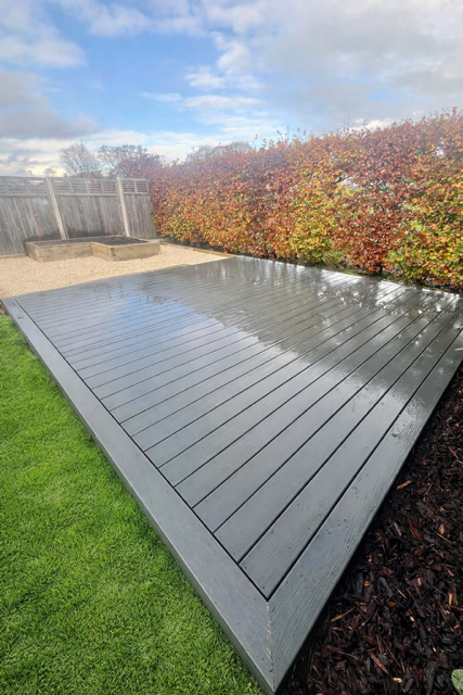 Trex solid composite deck