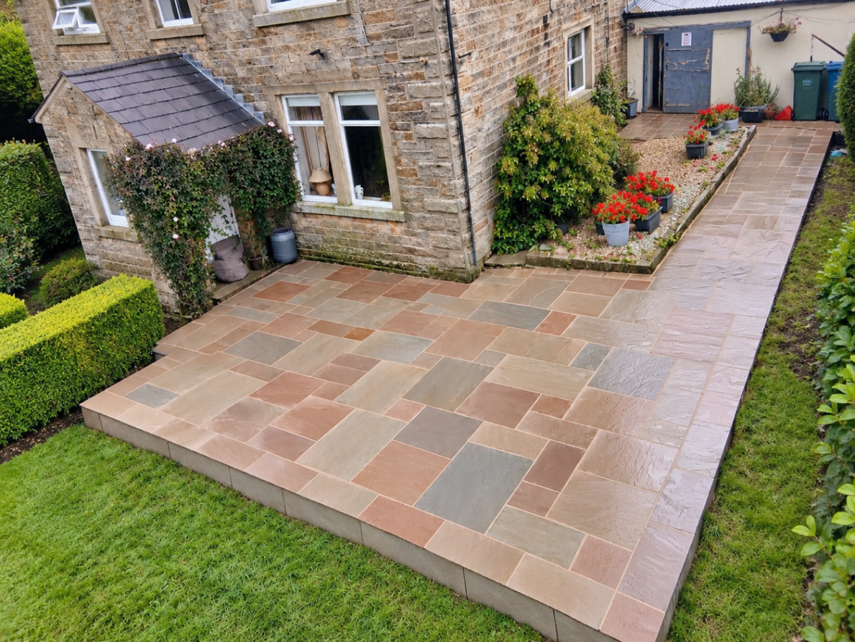 Stunning Raj sandstone terrace Stunning Raj sandstone terrace